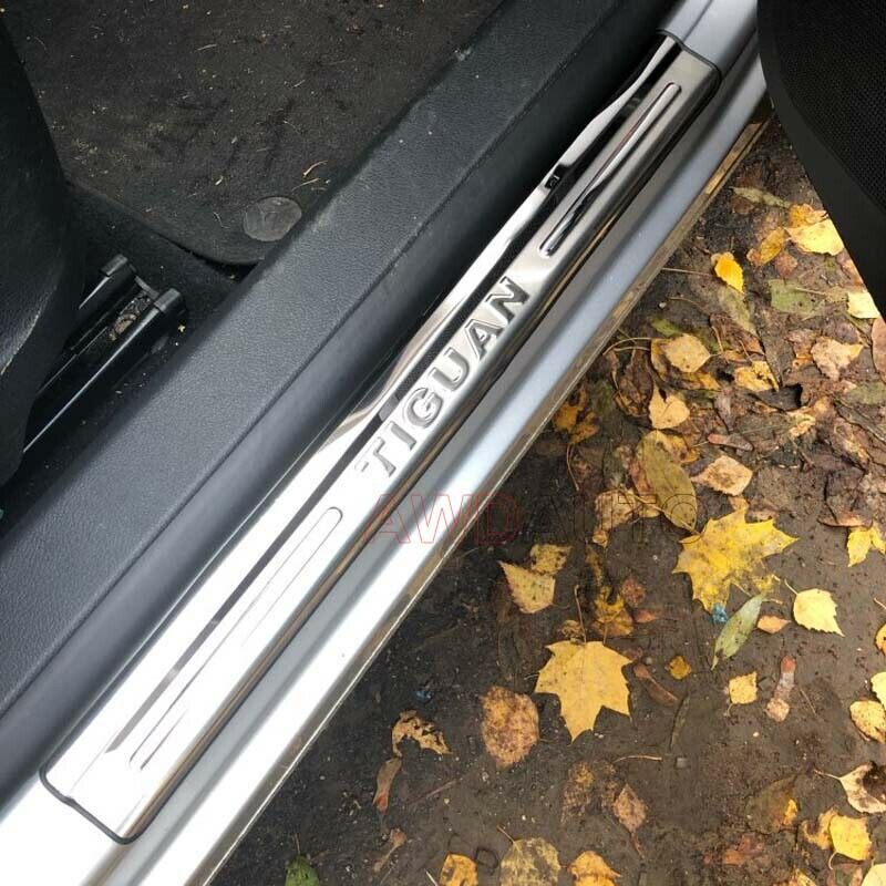 For Volkswagen VW Tiguan Accessories Car Door Sill Scuff Kick Plate